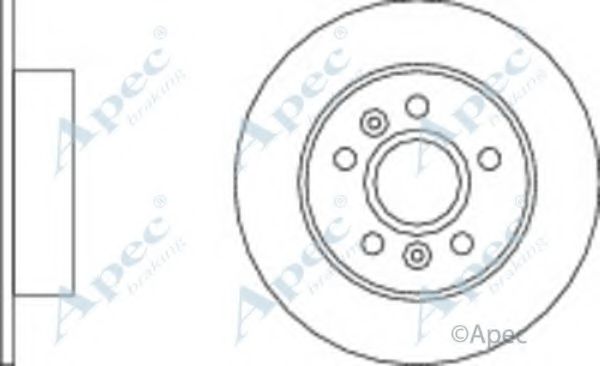 APEC BRAKING - DSK803 - Тормозной диск (Тормозная система)