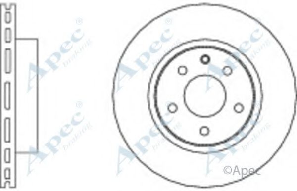 APEC BRAKING - DSK906 - Тормозной диск (Тормозная система)