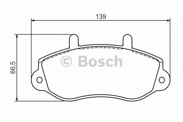 BOSCH - 0 986 494 288 - Комплект тормозных колодок, дисковый тормоз (Тормозная система)