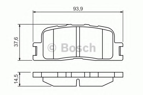 BOSCH - 0 986 494 359 - Комплект тормозных колодок, дисковый тормоз (Тормозная система)