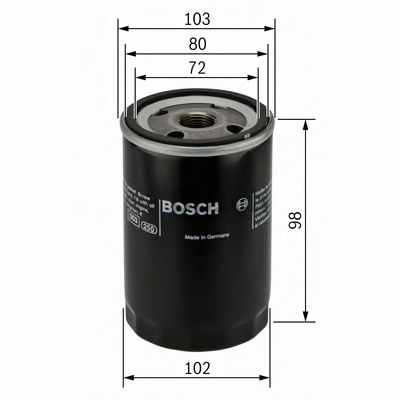 BOSCH - 0 451 103 365 - Масляный фильтр (Смазывание)