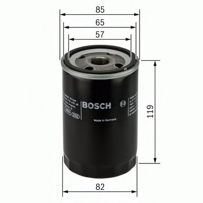 BOSCH - 0 986 452 000 - Масляный фильтр (Смазывание)