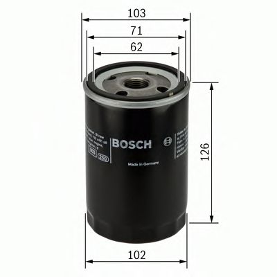 BOSCH - 0 986 452 042 - Масляный фильтр (Смазывание)