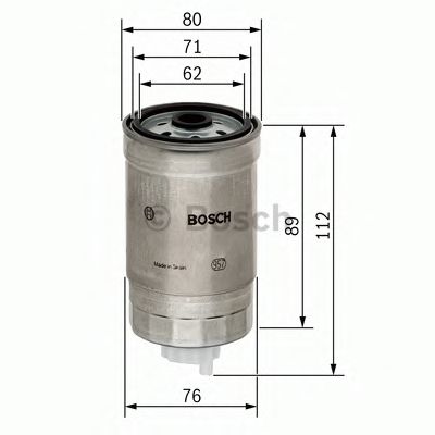 BOSCH - 1 457 434 291 - Топливный фильтр (Система подачи топлива)