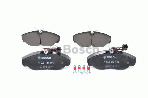 BOSCH - 0 986 424 556 - Комплект тормозных колодок, дисковый тормоз (Тормозная система)