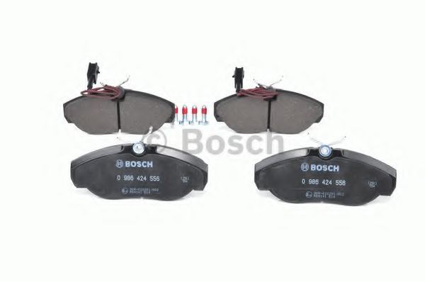 BOSCH - 0 986 424 556 - Комплект тормозных колодок, дисковый тормоз (Тормозная система)