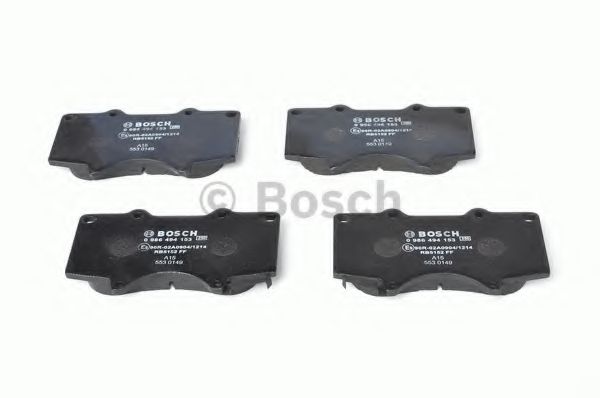 BOSCH - 0 986 494 153 - Комплект тормозных колодок, дисковый тормоз (Тормозная система)