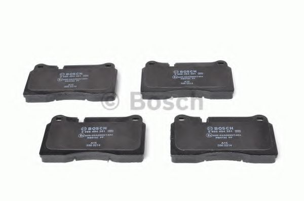 BOSCH - 0 986 494 351 - Комплект тормозных колодок, дисковый тормоз (Тормозная система)