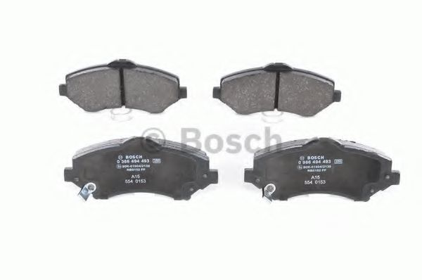 BOSCH - 0 986 494 493 - Комплект тормозных колодок, дисковый тормоз (Тормозная система)