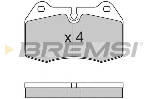 BREMSI - BP2660 - Комплект тормозных колодок, дисковый тормоз (Тормозная система)