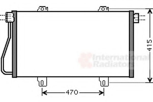 VAN WEZEL - 43005352 - Конденсатор, кондиционер (Кондиционер)