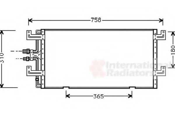 VAN WEZEL - 58005145 - Конденсатор, кондиционер (Кондиционер)