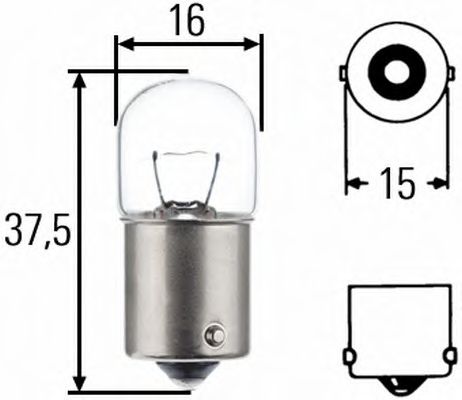 HELLA - 8GA 002 071-121 - Лампа накаливания, фонарь указателя поворота (Сигнализация)