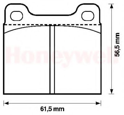 BENDIX - 571554B - Комплект тормозных колодок, дисковый тормоз