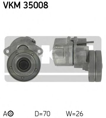 SKF - VKM 35008 - Натяжной ролик, поликлиновойремень (Ременный привод)