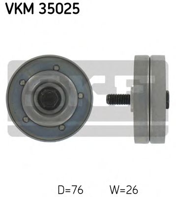 SKF - VKM 35025 - Паразитный / ведущий ролик, поликлиновой ремень (Ременный привод)