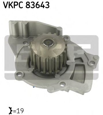 SKF - VKPC 83643 - Водяной насос (Охлаждение)