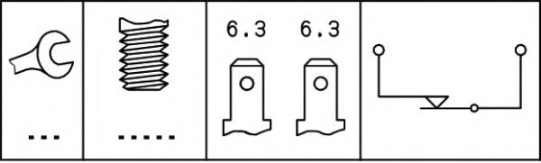 HELLA - 6DF 006 551-001 - Выключатель фонаря сигнала торможения (Сигнализация)