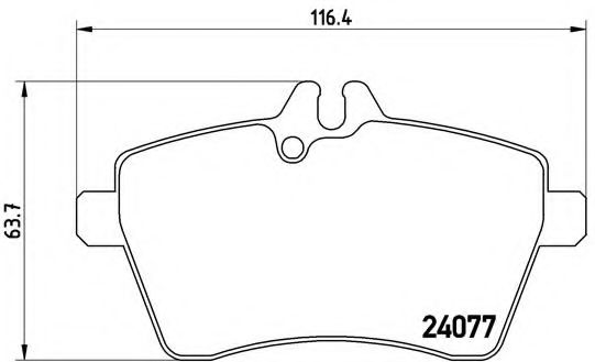 BREMBO - P 50 054 - Комплект тормозных колодок, дисковый тормоз (Тормозная система)