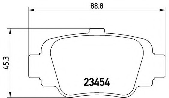 BREMBO - P 56 032 - Комплект тормозных колодок, дисковый тормоз (Тормозная система)