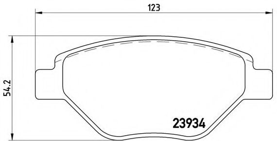 BREMBO - P 68 031 - Комплект тормозных колодок, дисковый тормоз (Тормозная система)