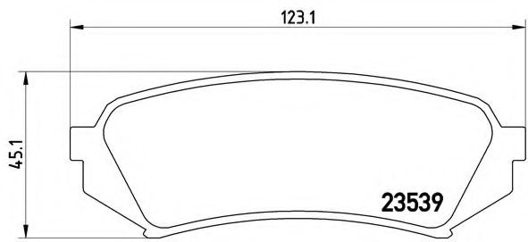 BREMBO - P 83 049 - Комплект тормозных колодок, дисковый тормоз (Тормозная система)