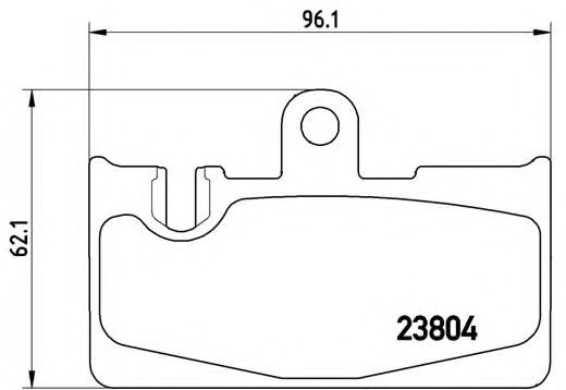 BREMBO - P 83 059 - Комплект тормозных колодок, дисковый тормоз (Тормозная система)