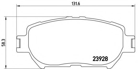 BREMBO - P 83 062 - Комплект тормозных колодок, дисковый тормоз (Тормозная система)