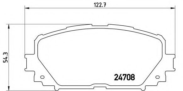 BREMBO - P 83 101 - Комплект тормозных колодок, дисковый тормоз (Тормозная система)