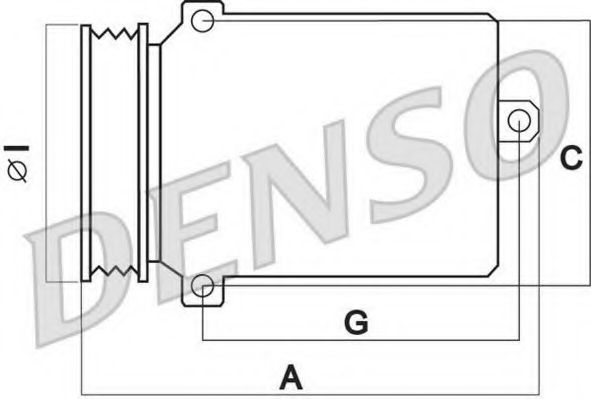 DENSO - DCP02032 - Компрессор, кондиционер (Кондиционер)