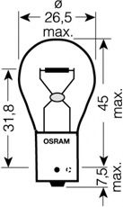 OSRAM - 7507-02B - Лампа накаливания, фонарь указателя поворота (Сигнализация)