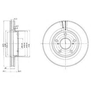 DELPHI - BG2782 - Тормозной диск (Тормозная система)