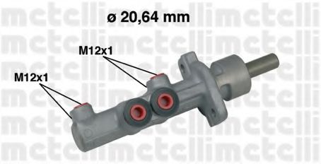 METELLI - 05-0493 - Главный тормозной цилиндр (Тормозная система)