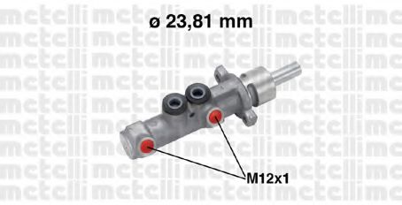 METELLI - 05-0572 - Главный тормозной цилиндр (Тормозная система)