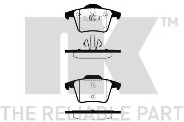 NK - 224825 - Комплект тормозных колодок, дисковый тормоз (Тормозная система)