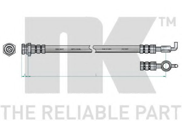 NK - 853215 - Тормозной шланг (Тормозная система)