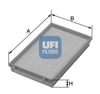 UFI - 30.248.00 - Воздушный фильтр (Система подачи воздуха)