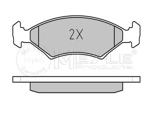 MEYLE - 025 207 5318 - Комплект тормозных колодок, дисковый тормоз (Тормозная система)