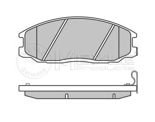 MEYLE - 025 235 6916/W - Комплект тормозных колодок, дисковый тормоз (Тормозная система)