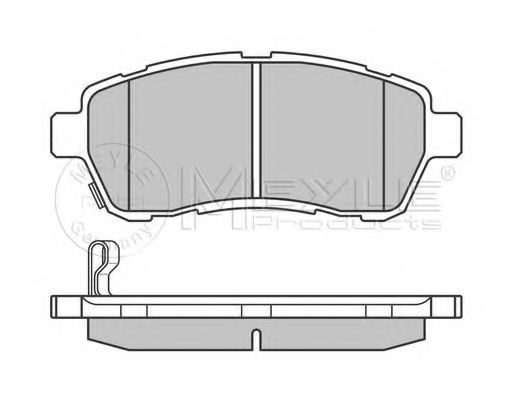 MEYLE - 025 242 8316/W - Комплект тормозных колодок, дисковый тормоз (Тормозная система)