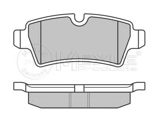 MEYLE - 025 242 8917 - Комплект тормозных колодок, дисковый тормоз (Тормозная система)