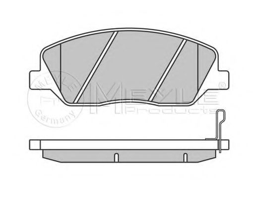 MEYLE - 025 243 5117/W - Комплект тормозных колодок, дисковый тормоз (Тормозная система)