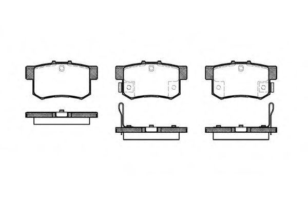 ROADHOUSE - 2325.22 - Комплект тормозных колодок, дисковый тормоз (Тормозная система)