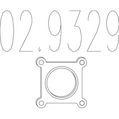 MTS - 02.9329 - Прокладка, труба выхлопного газа (Система выпуска ОГ)