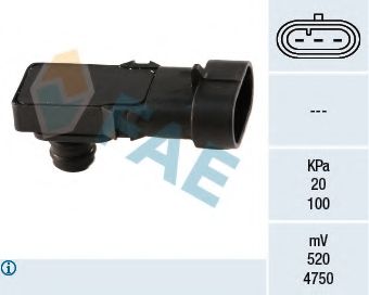 FAE - 15016 - Датчик, давление во впускной трубе (Приготовление смеси)