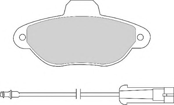 NECTO - FD6504A - Комплект тормозных колодок, дисковый тормоз (Тормозная система)