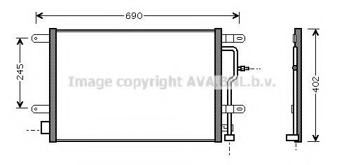 AVA QUALITY COOLING - AI5194 - Конденсатор, кондиционер (Кондиционер)