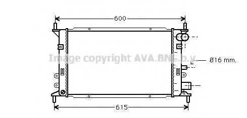 AVA QUALITY COOLING - FD2148 - Радиатор, охлаждение двигателя (Охлаждение)