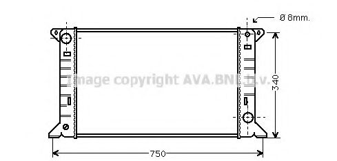 AVA QUALITY COOLING - FDA2085 - Радиатор, охлаждение двигателя (Охлаждение)