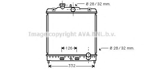 AVA QUALITY COOLING - HD2121 - Радиатор, охлаждение двигателя (Охлаждение)